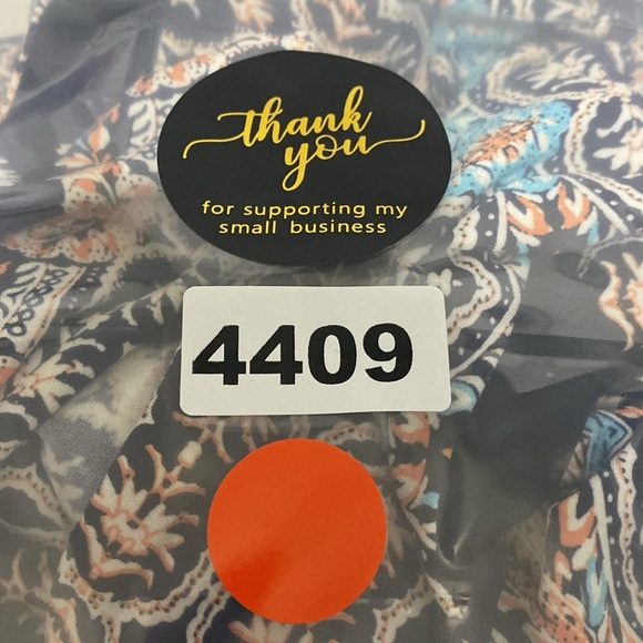 Chicos Navy Blue Orange Patterned Bohemian Retro Festival Boho Maxi Dress Size M - Picture 13 of 13